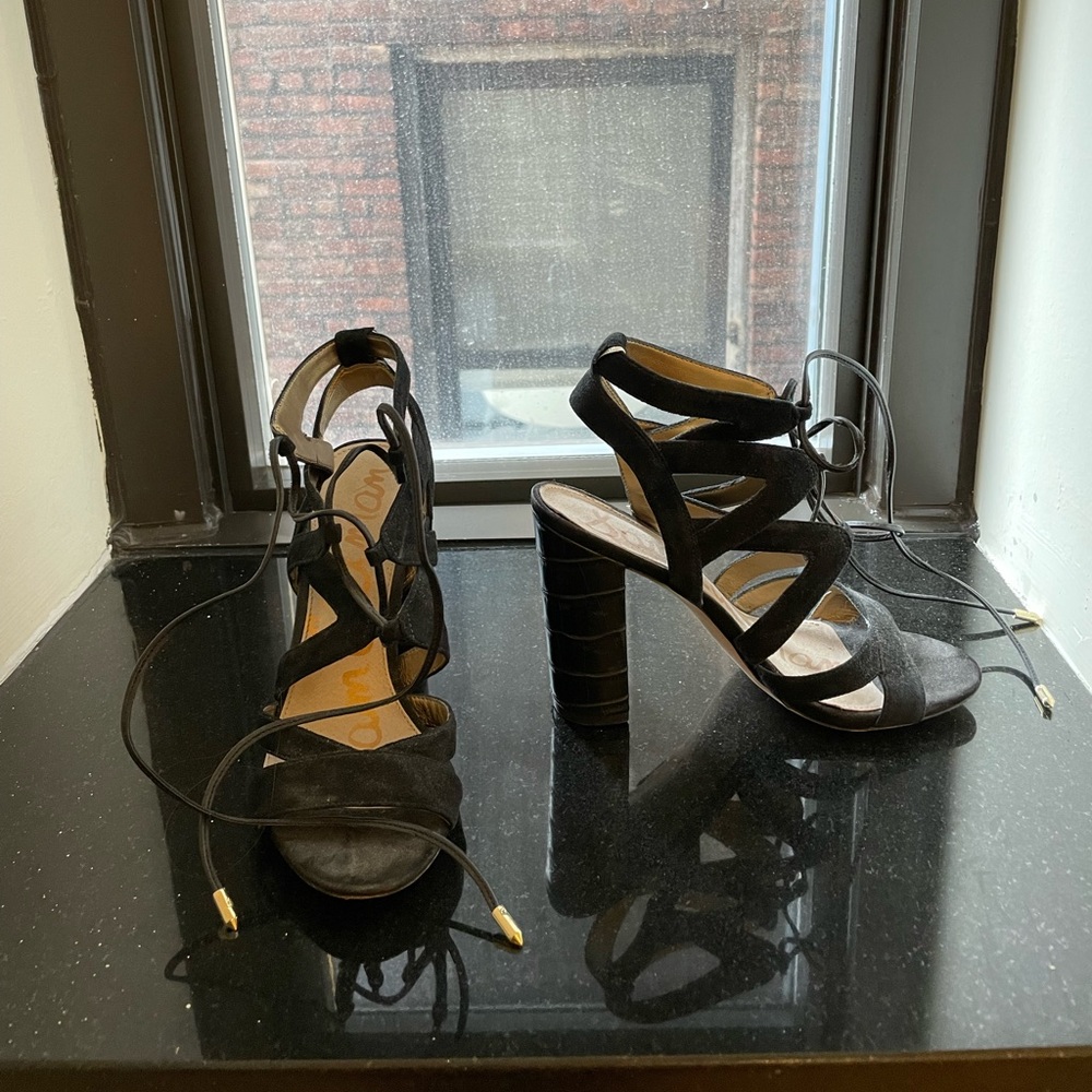 Sam edelman black heels size 6